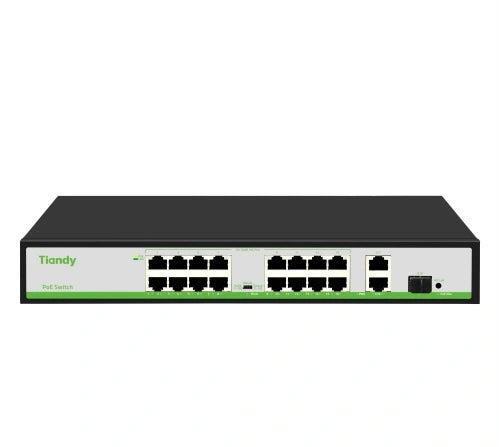 Tiandy TC-P3S019 Spec:H/0402/AT/60 PoE Switch 16 Port